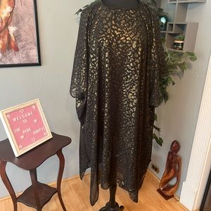 💚💛 No Name Black & Gold Sheer Cover-up